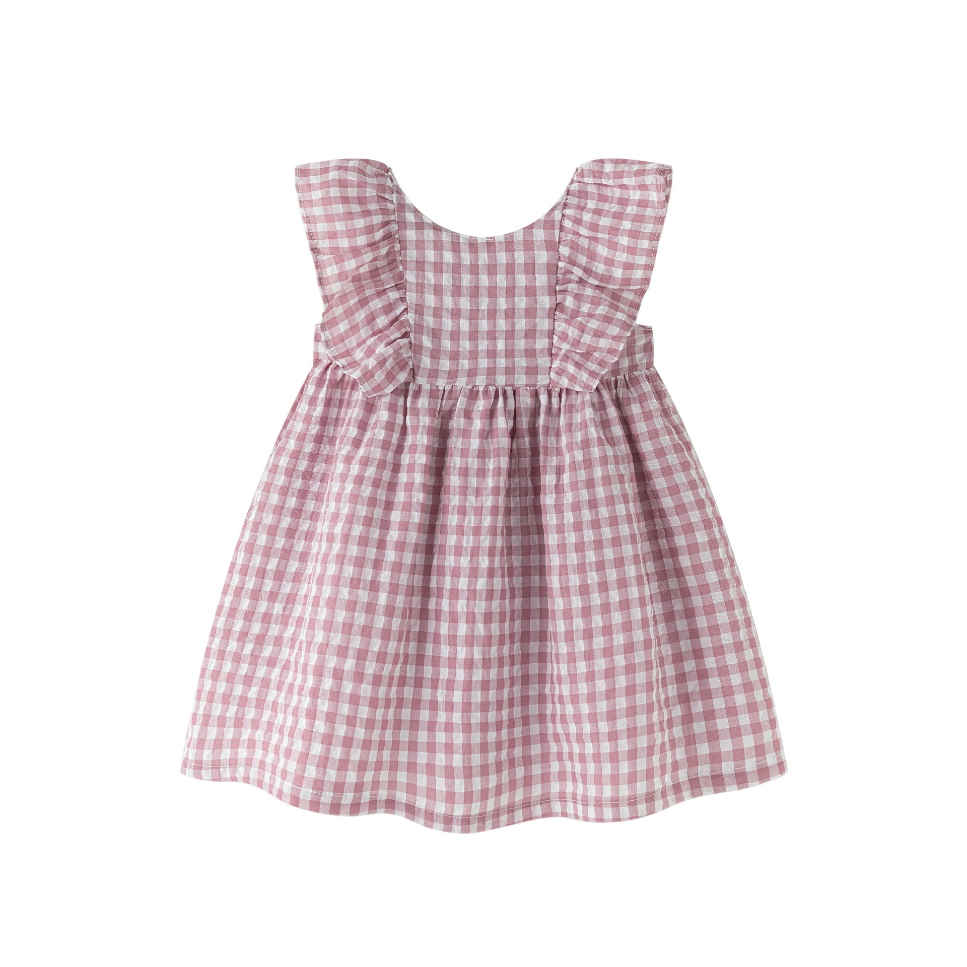 Vestido cuadros Vichy con volantes
