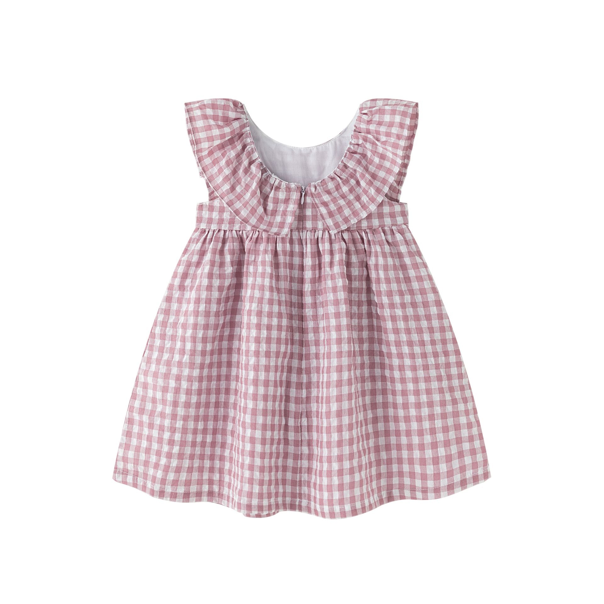Vestido cuadros Vichy con volantes