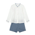 Conjunto pantalón corto + camisa niño