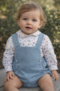 Conjunto ranita con camisa de pajaritos